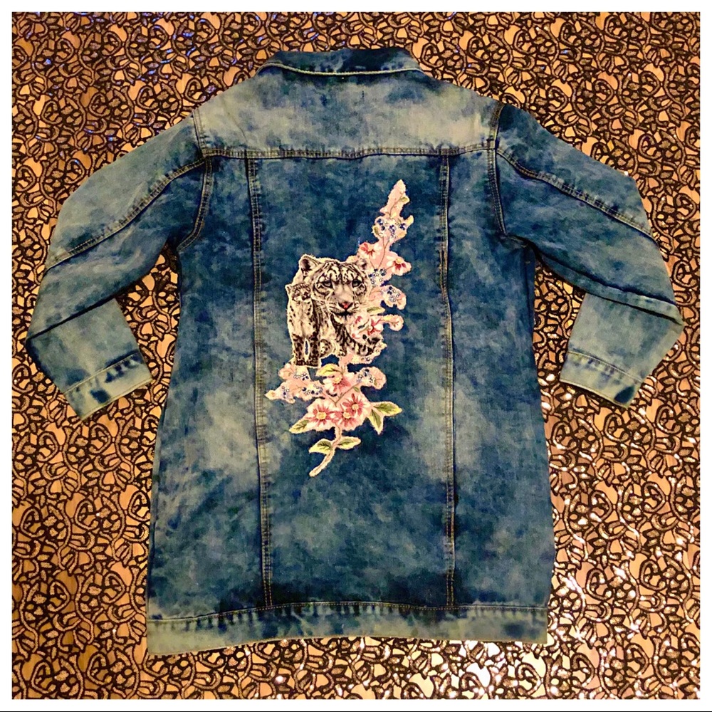 Leopard Jean Jacket